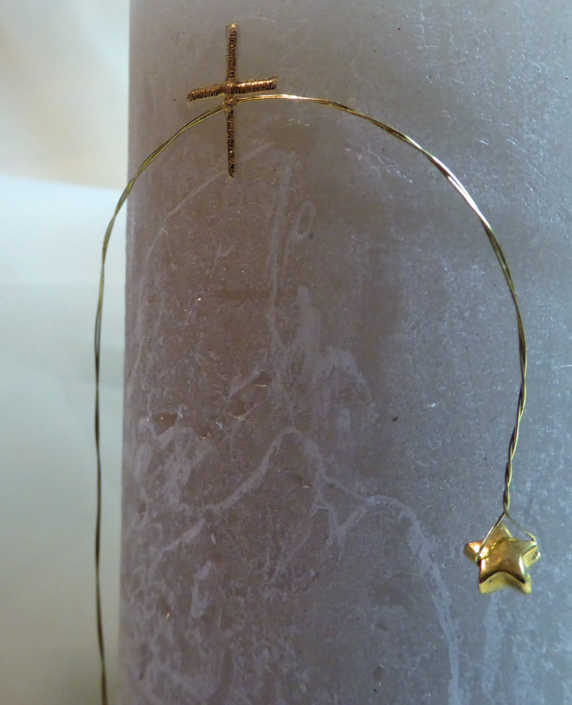 Gedenkkerze mit Namen1aB